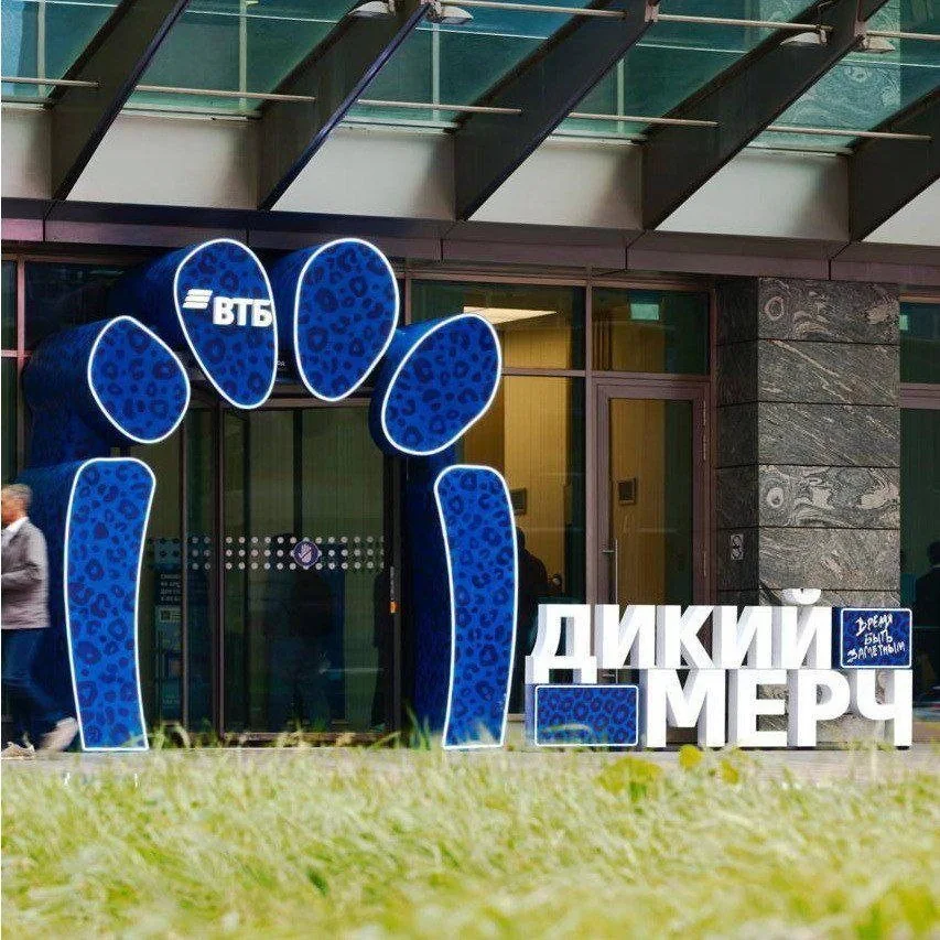 Входная конструкция Дикий мерч ВТБ
